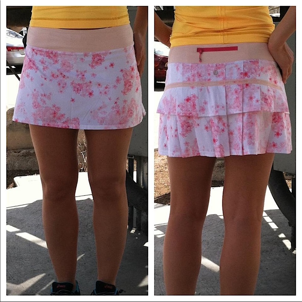 NWOT Lululemon 8 Pace Setter Skirt Frangipani Pink RARE